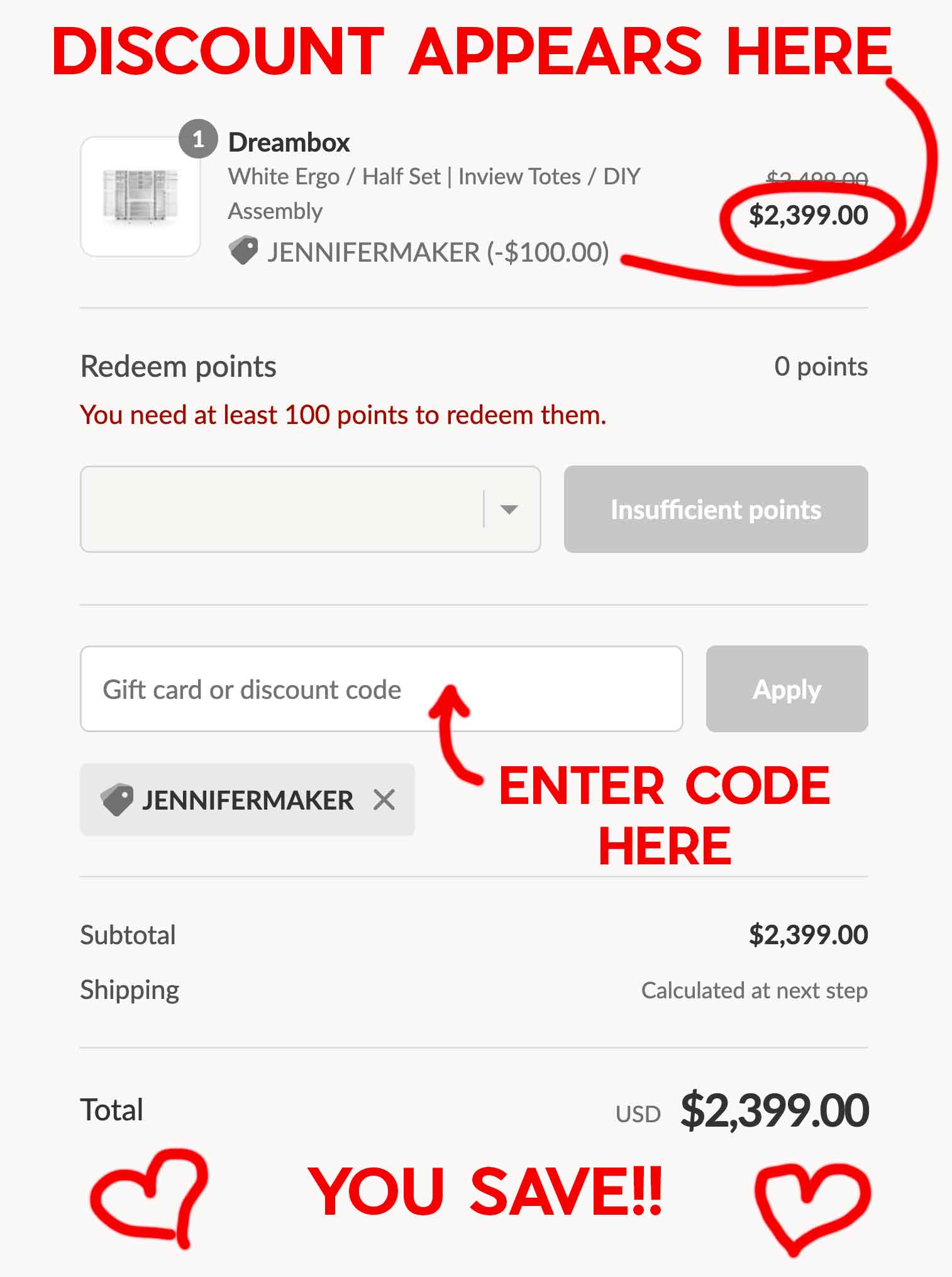 Dreambox Checkout
