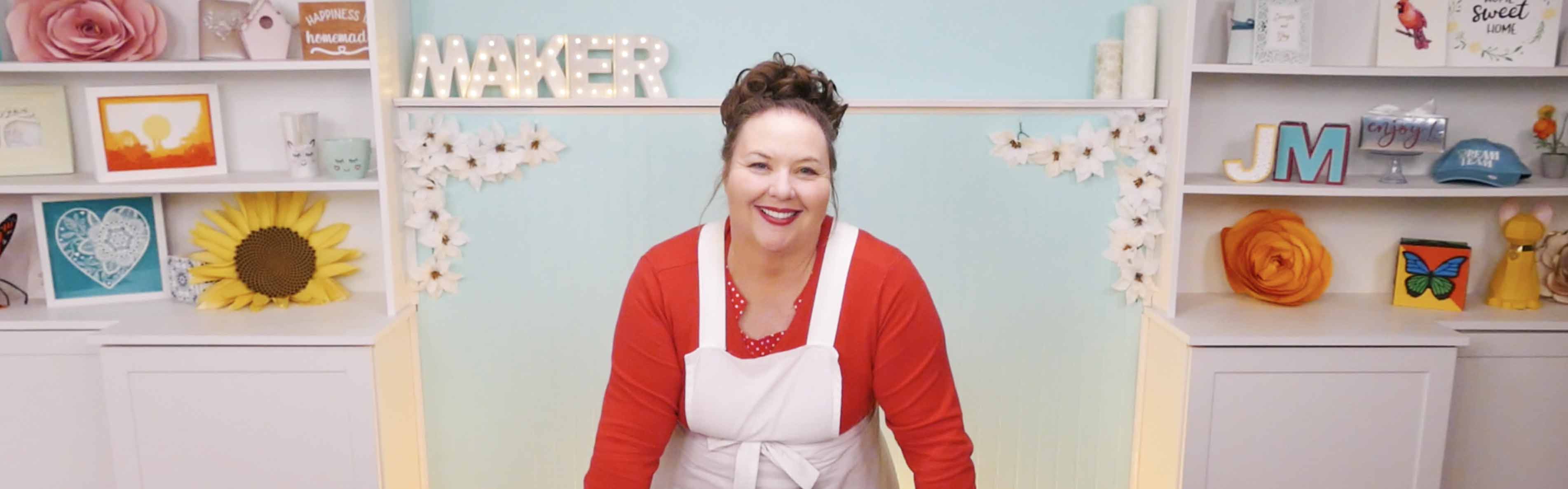 Jennifer Maker in her studio