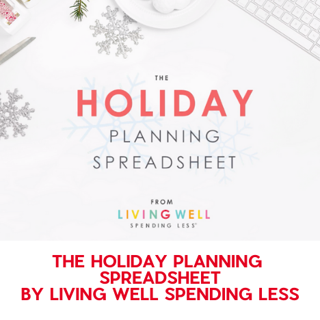 Holiday Planning Spreadsheet
