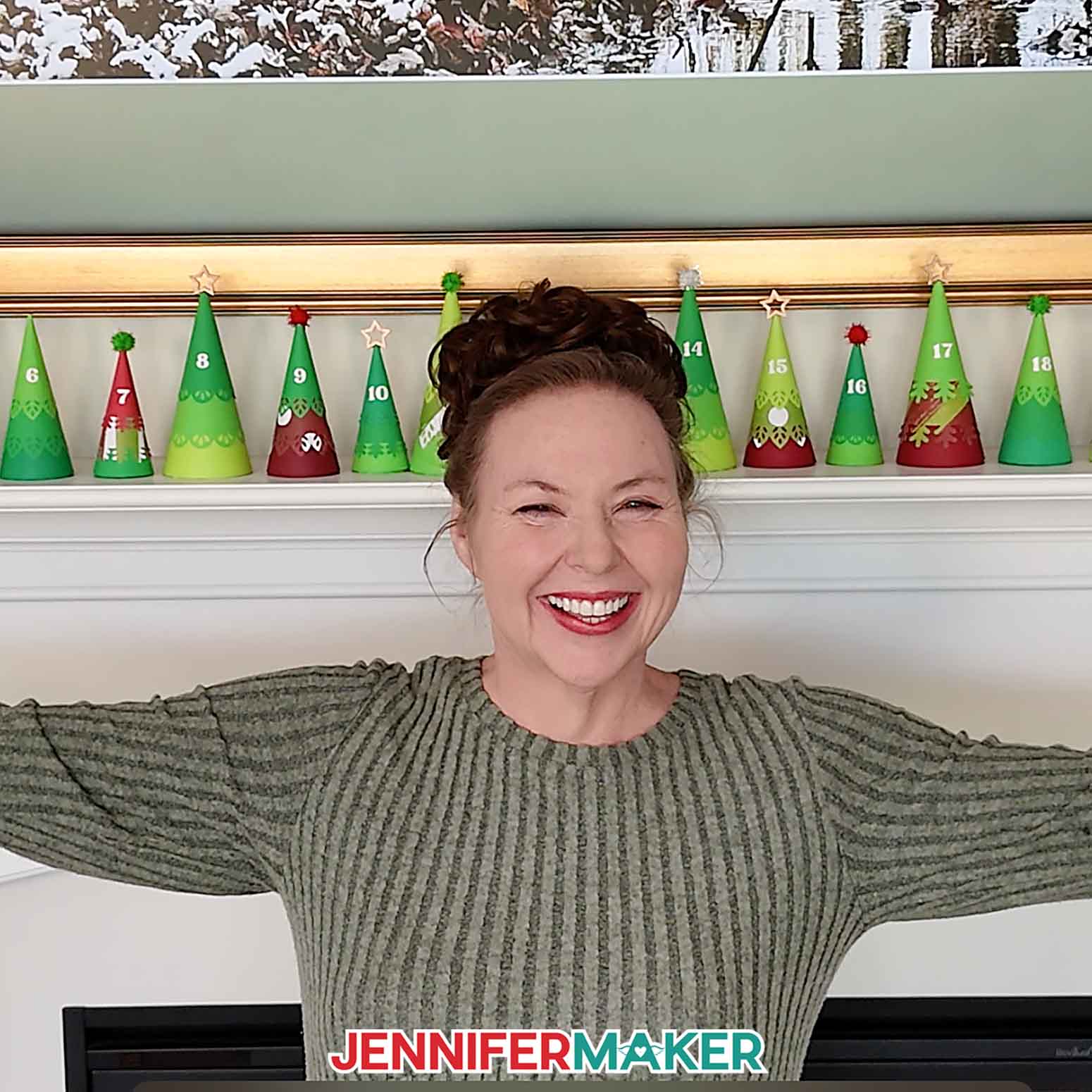 Jennifer with Tree Countdown