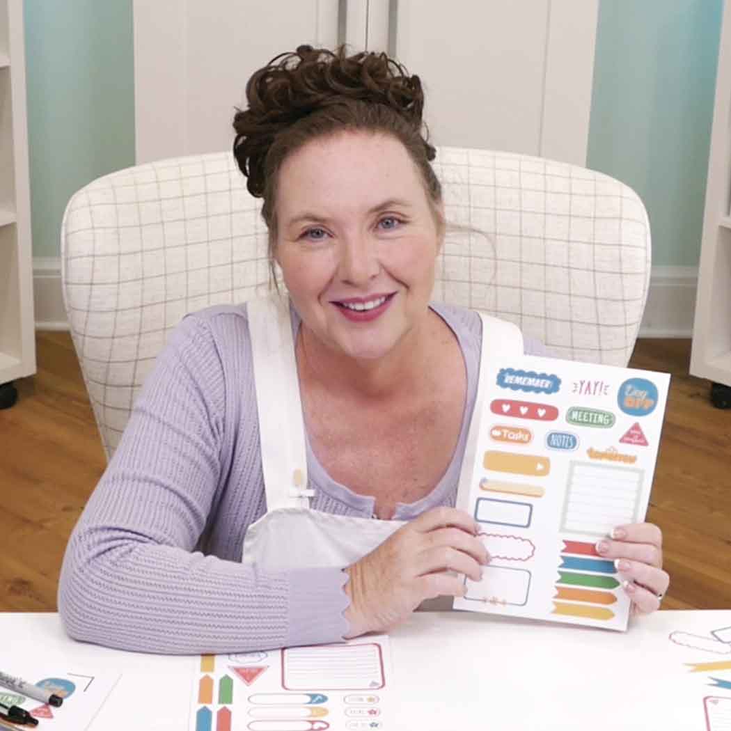 Jennifer with Planner Stickers