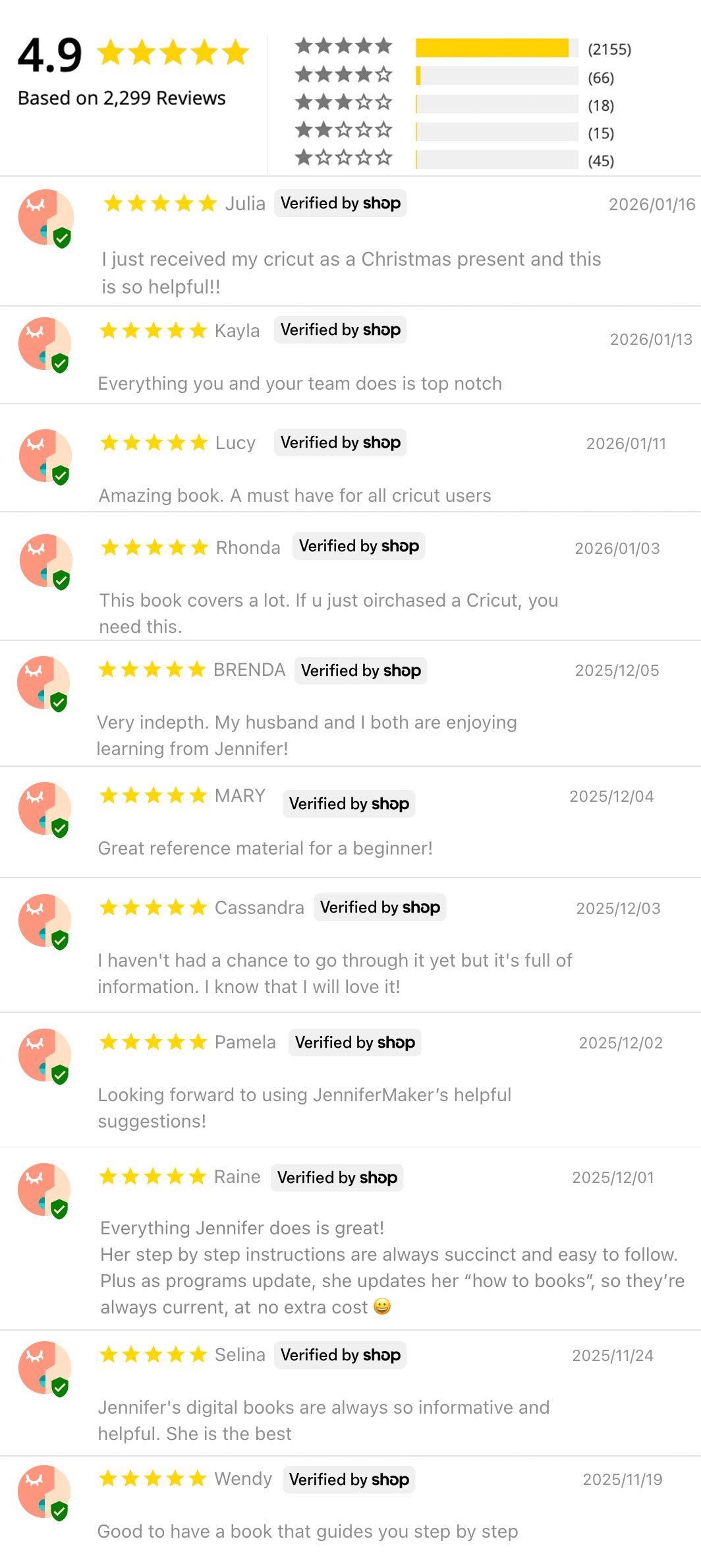 JenniferMaker Book Reviews