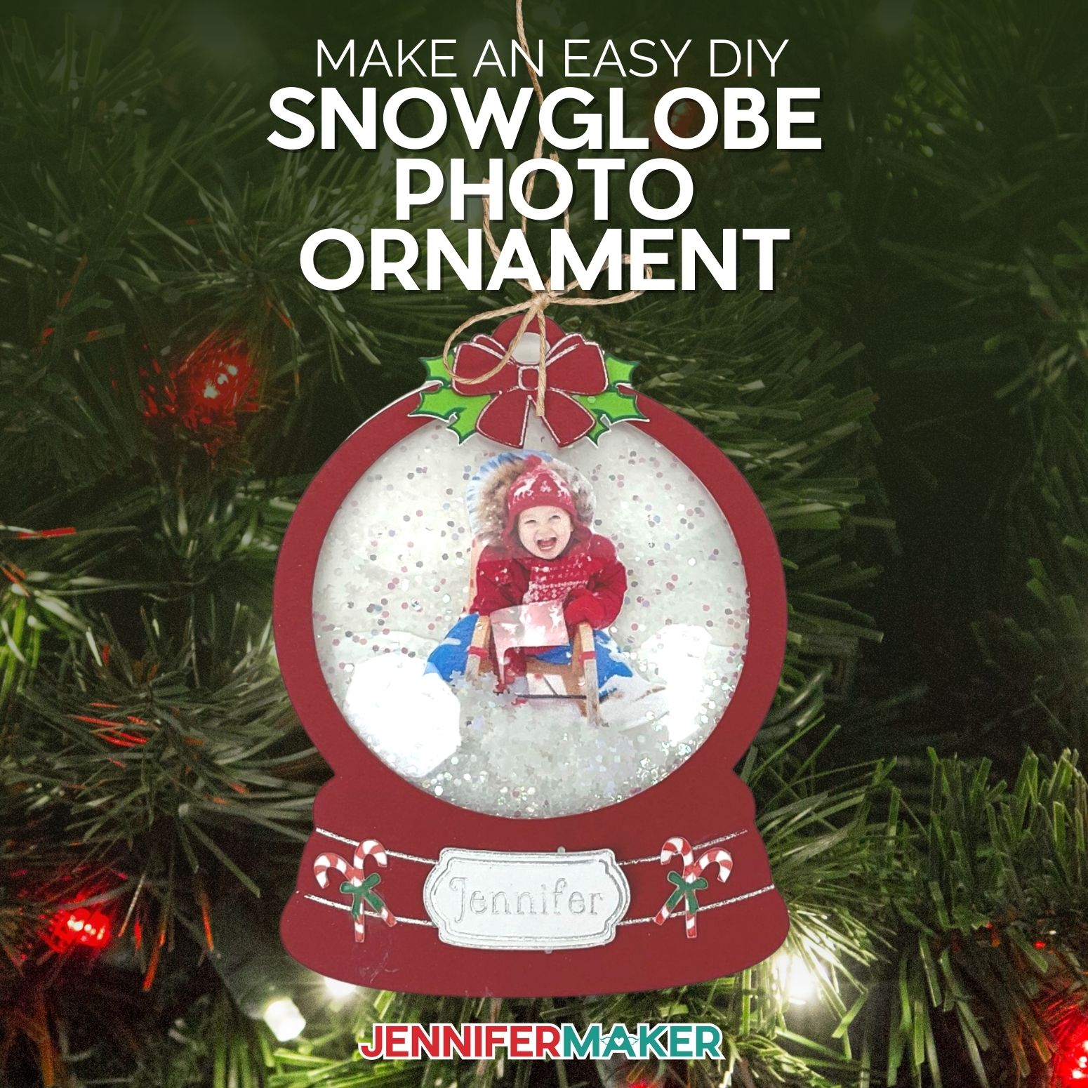 Snowglobe Photo Ornament