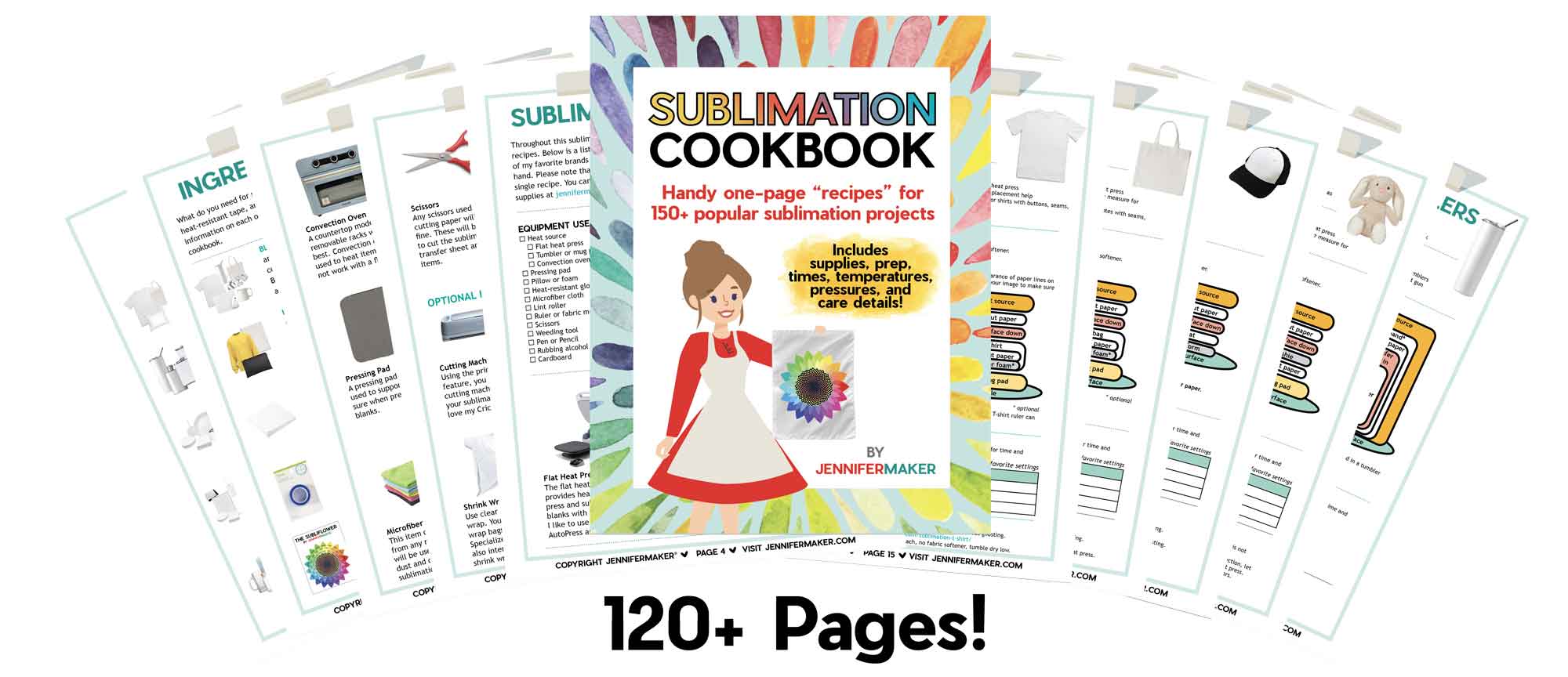Sublimation Cookbook Pages