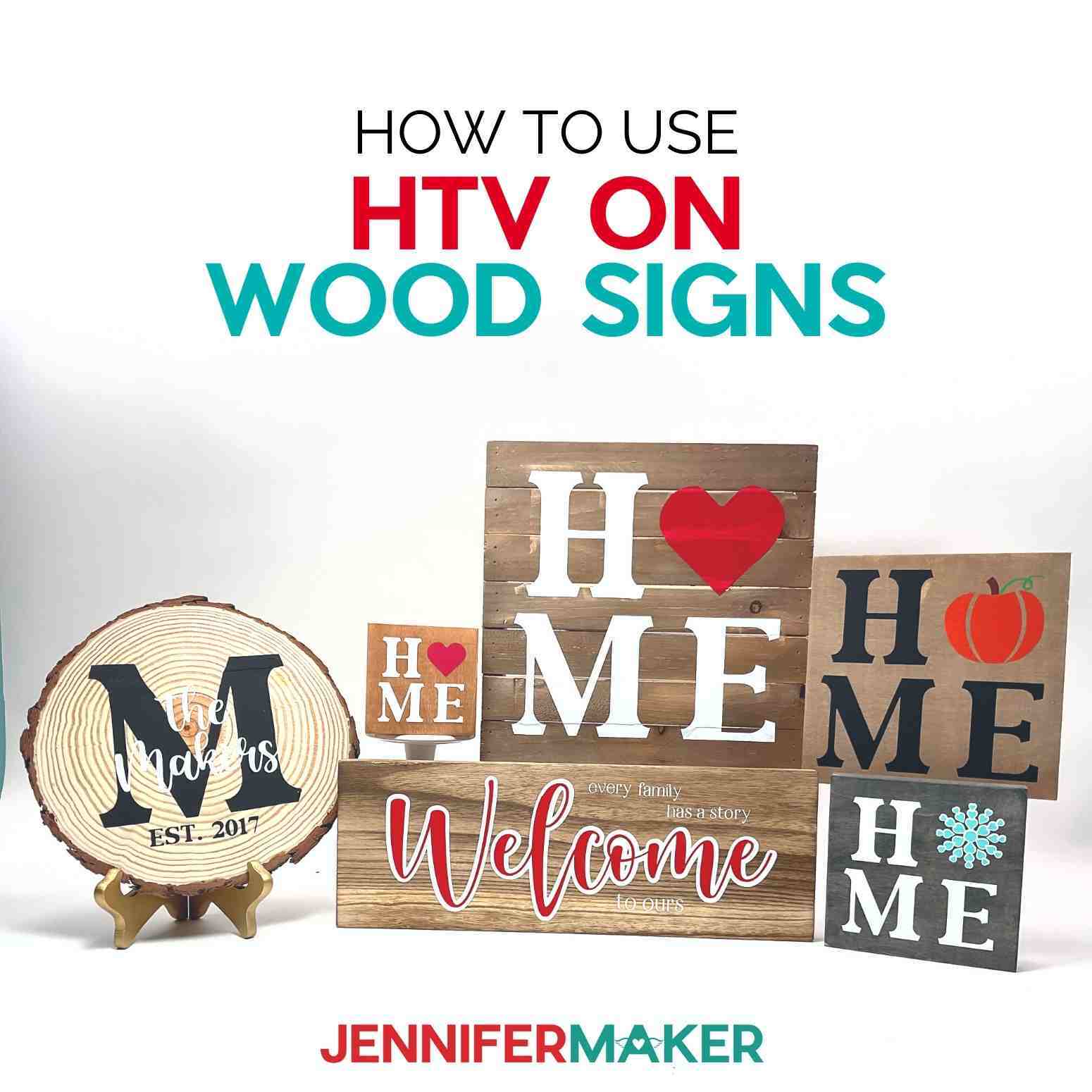 HTV Wood Signs